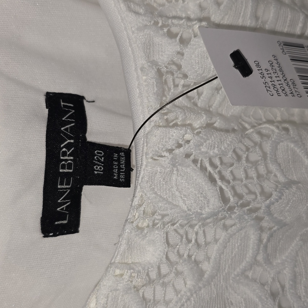 Lane Bryant Festi Eyelet & Gauze Midi Dress Womens Size 18/20 NWT - Picture 6 of 12